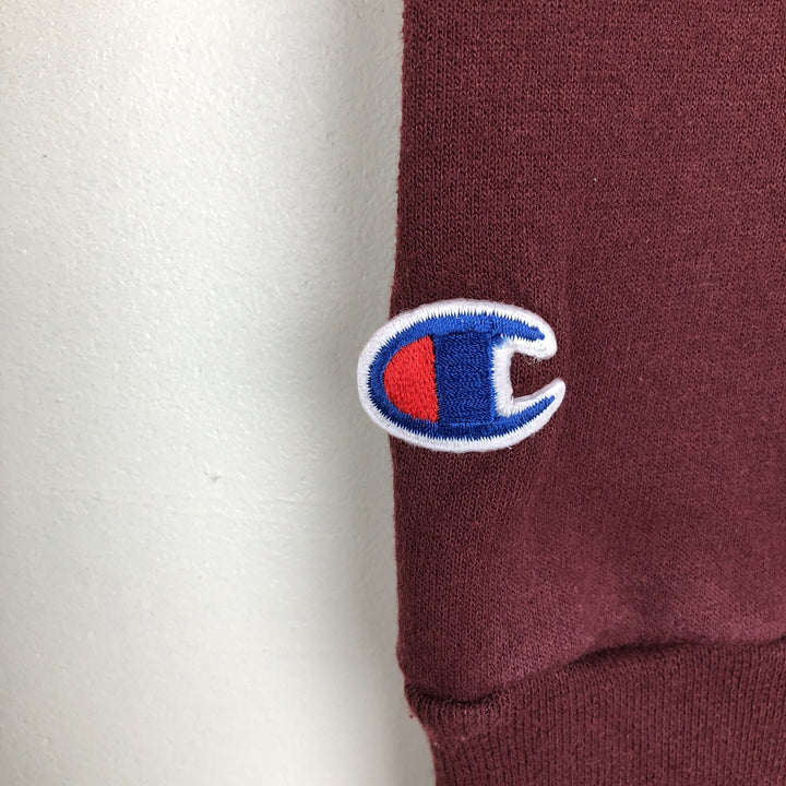 Champion HARVARD College Sweatshirt Pullover Hoodie (Men's Size M) polyester burgundy type Vintage Second Hand
