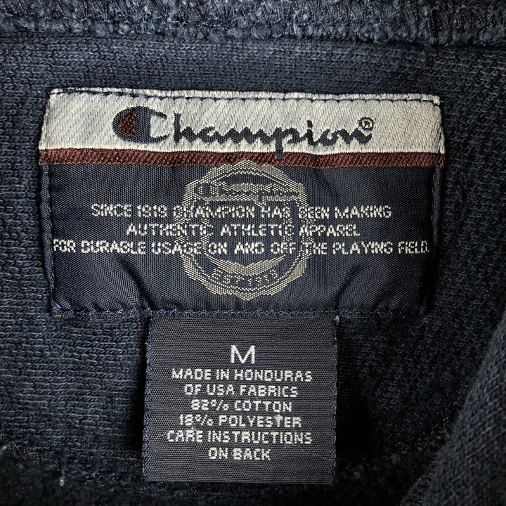 Champion Premium Reverse Weave IOWA University of Iowa College Sweat Pullover Hoodie (Men's Size M) cotton navy blue type Vintage Second Hand