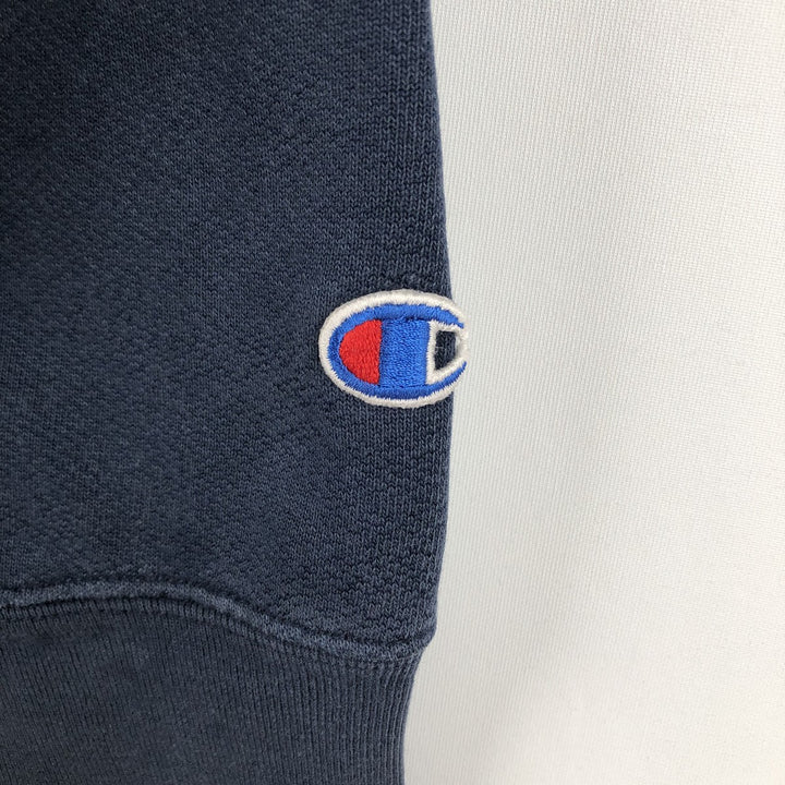 Champion Premium Reverse Weave IOWA University of Iowa College Sweat Pullover Hoodie (Men's Size M) cotton navy blue type Vintage Second Hand