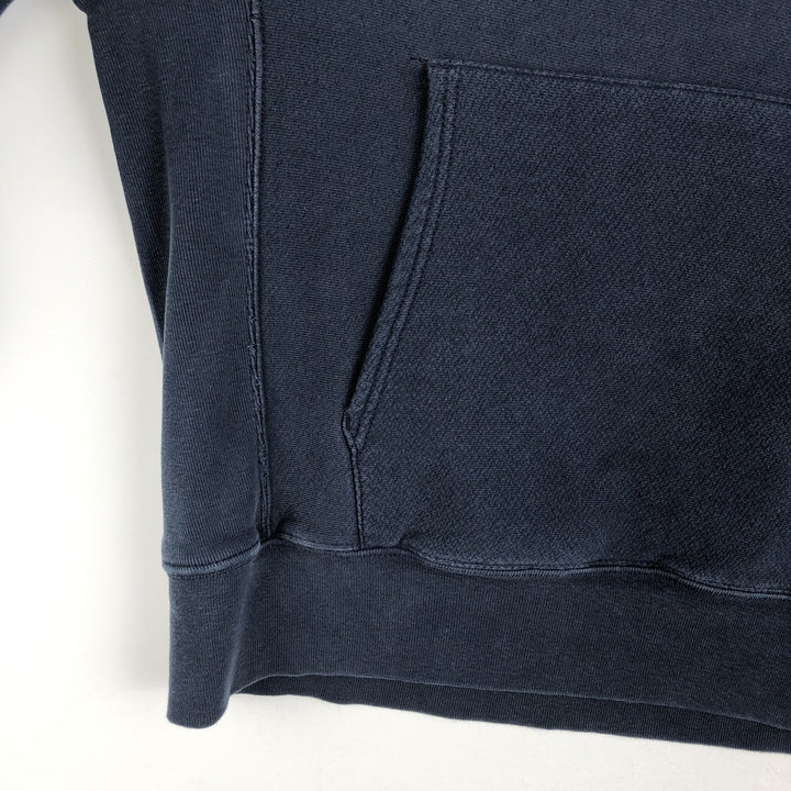 Champion Premium Reverse Weave IOWA University of Iowa College Sweat Pullover Hoodie (Men's Size M) cotton navy blue type Vintage Second Hand