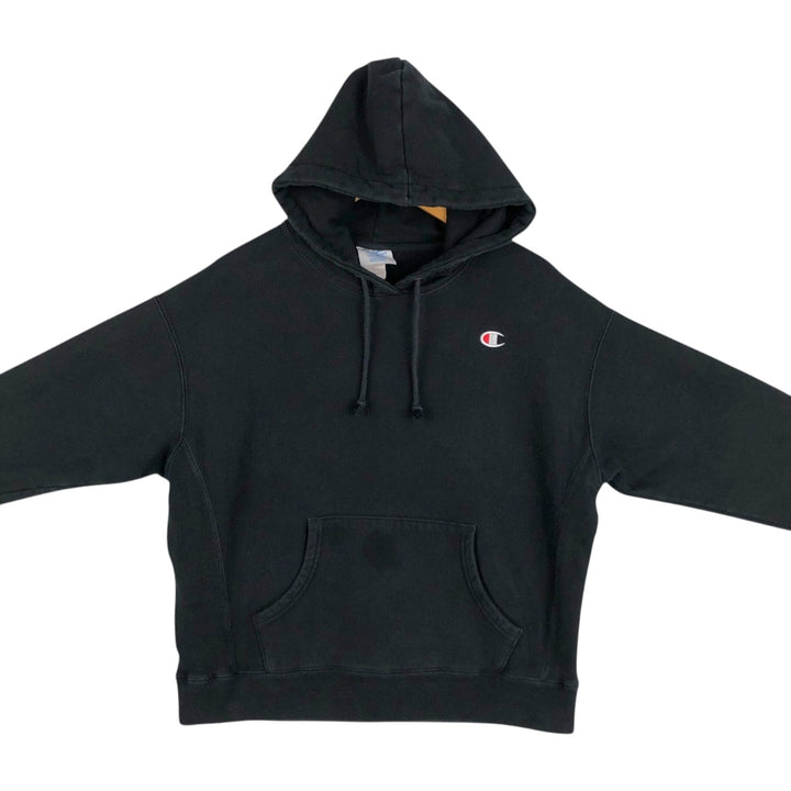 Champion REVERSE WEAVE Reverse Weave Sweat Pullover Hoodie Men's XL cotton black type Vintage Second Hand
