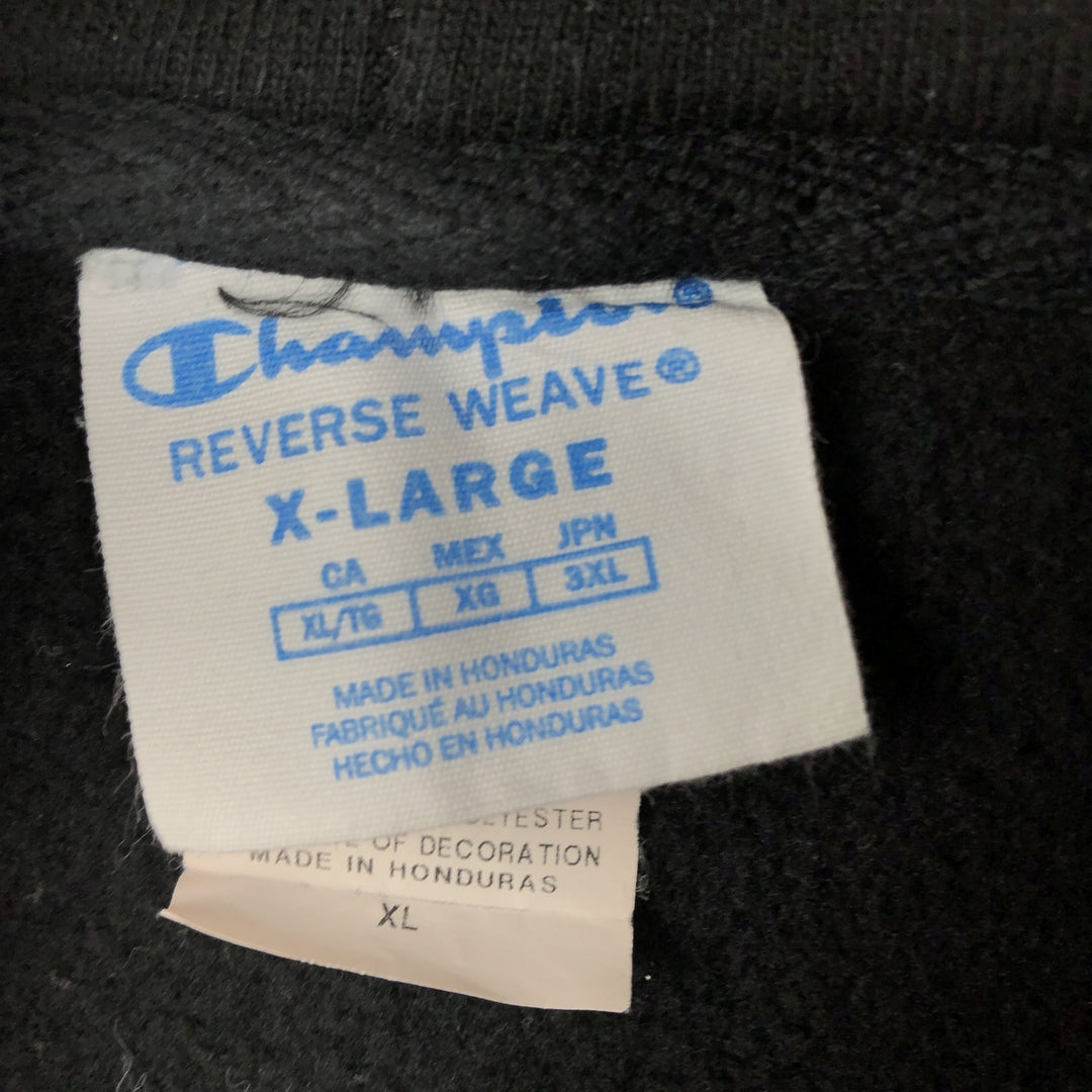 Champion REVERSE WEAVE Reverse Weave Sweat Pullover Hoodie Men's XL cotton black type Vintage Second Hand