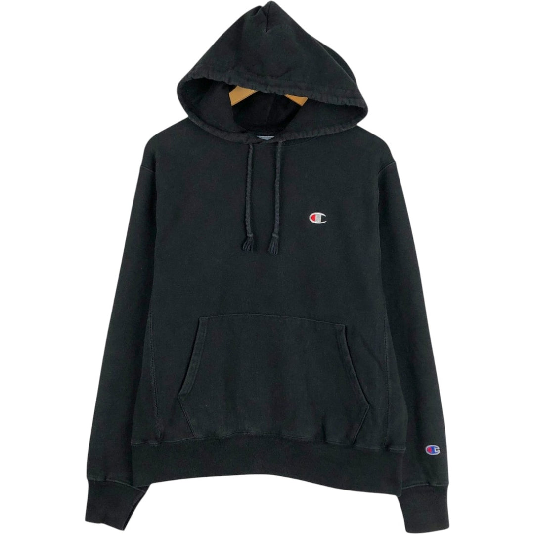 Champion REVERSE WEAVE Sweat Pullover Hoodie, Made in Honduras, Men's Size M (approx.) unclear black type Vintage Second Hand