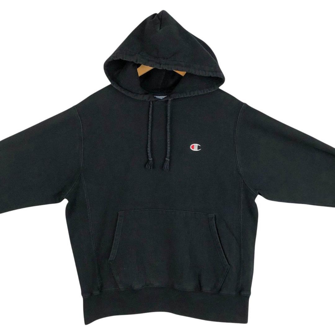 Champion REVERSE WEAVE Sweat Pullover Hoodie, Made in Honduras, Men's Size M (approx.) unclear black type Vintage Second Hand