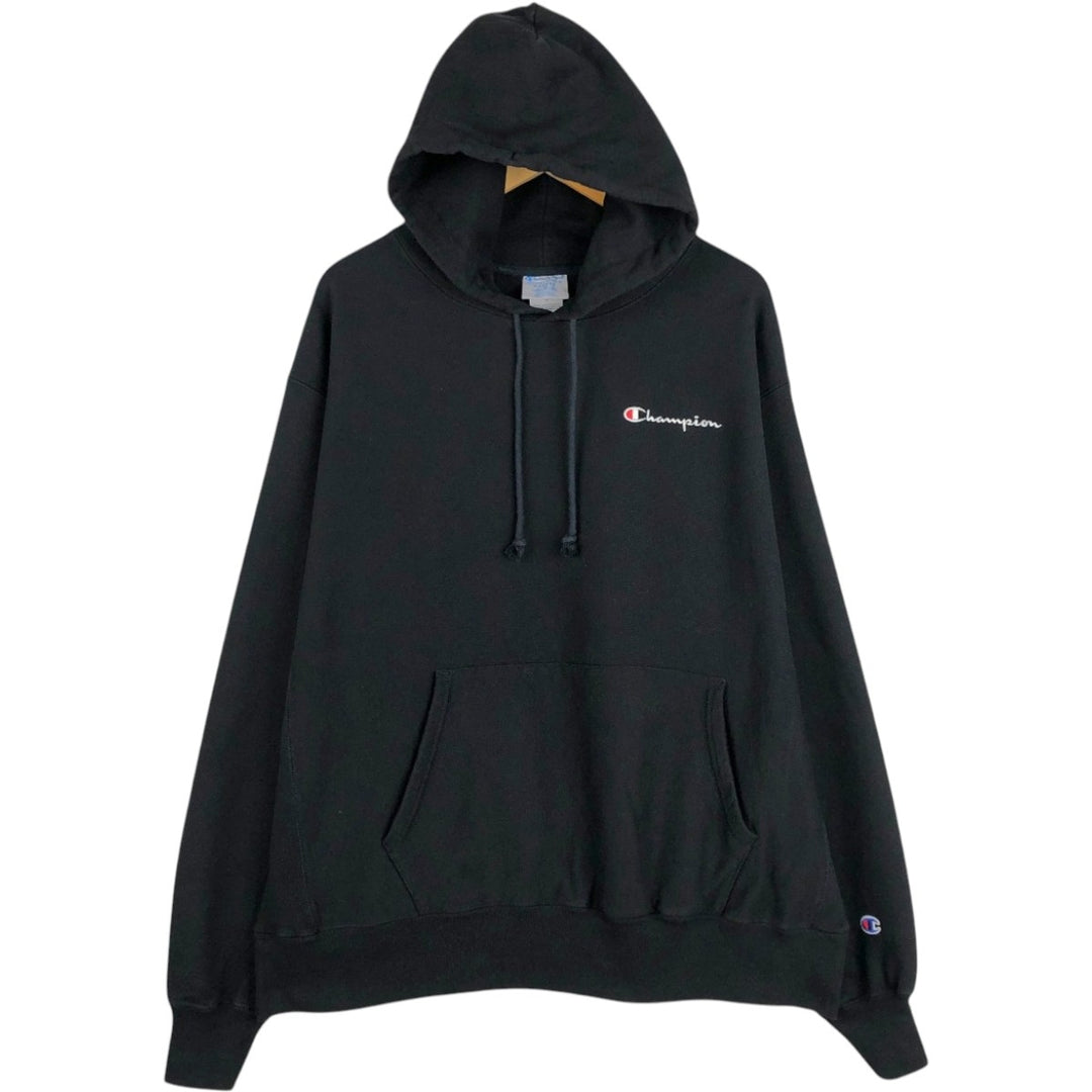 Champion REVERSE WEAVE Reverse Weave Sweat Pullover Hoodie Men's XL cotton black type Vintage Second Hand