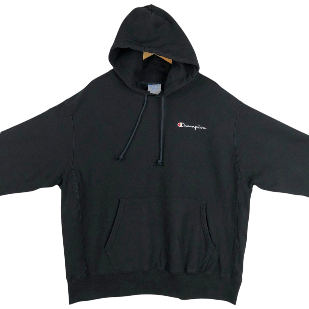 Champion REVERSE WEAVE Reverse Weave Sweat Pullover Hoodie Men's XL cotton black type Vintage Second Hand