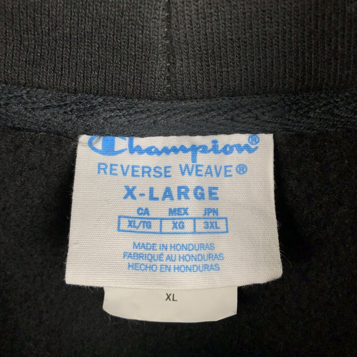 Champion REVERSE WEAVE Reverse Weave Sweat Pullover Hoodie Men's XL cotton black type Vintage Second Hand
