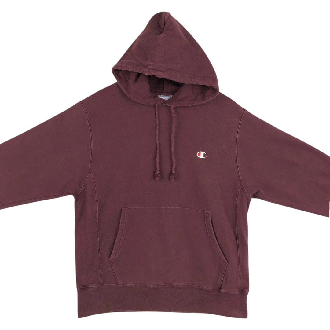 Champion REVERSE WEAVE Reverse Weave Sweat Pullover Hoodie Men's M cotton Red type red-purple Vintage Second Hand