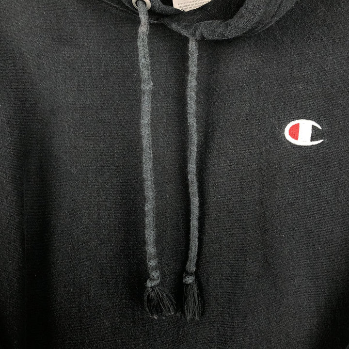 Champion REVERSE WEAVE Reverse Weave Sweat Pullover Hoodie Men's L size cotton black type Vintage Second Hand