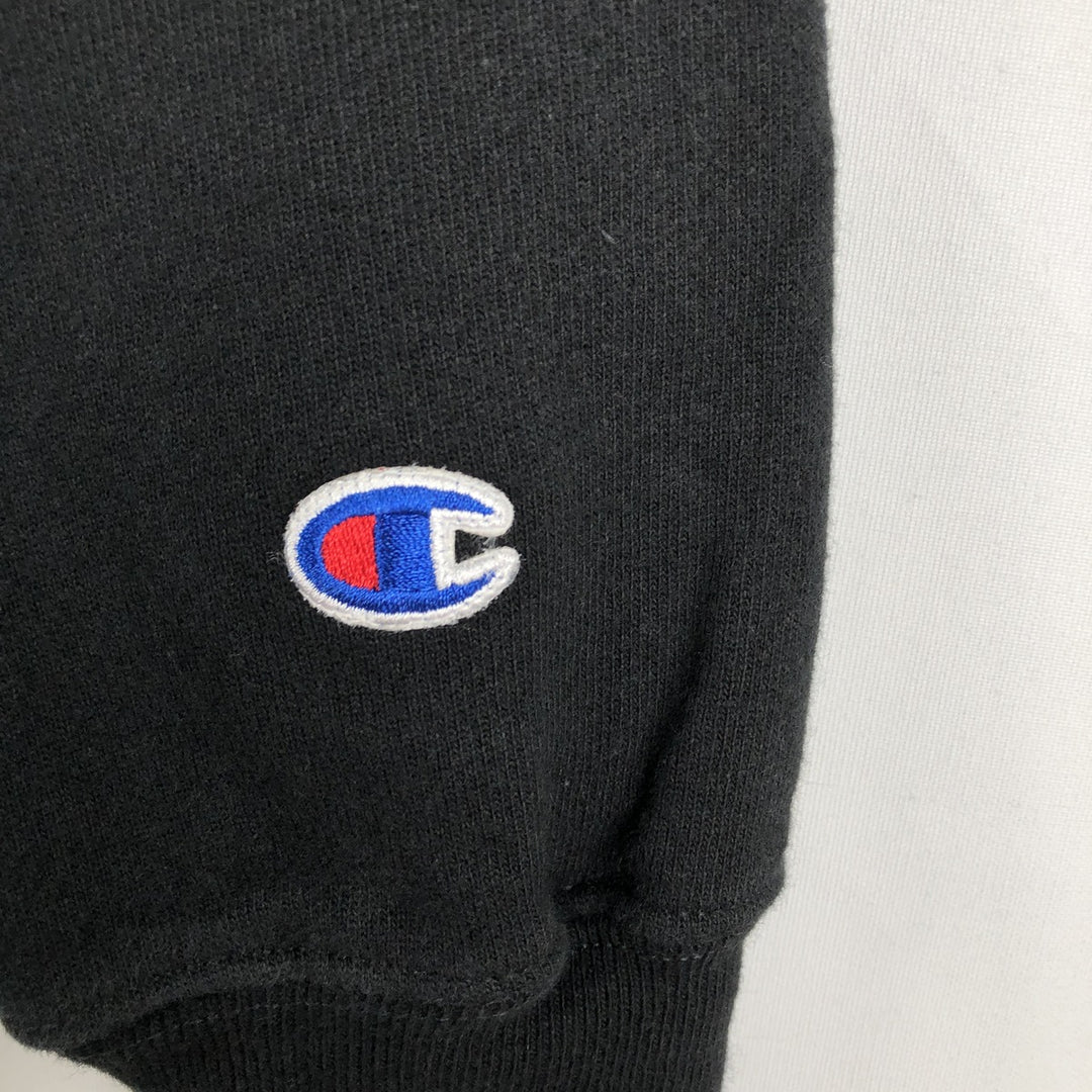 Champion REVERSE WEAVE Reverse Weave Sweat Pullover Hoodie Men's L size cotton black type Vintage Second Hand