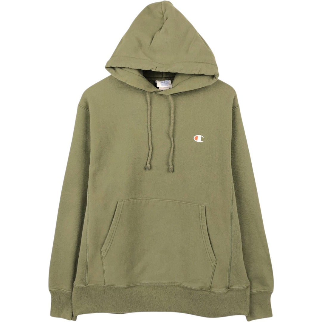 Champion REVERSE WEAVE Reverse Weave Sweat Pullover Hoodie Men's M cotton Khaki type Vintage Second Hand