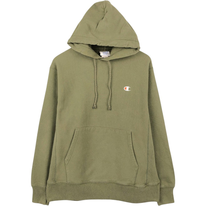 Champion REVERSE WEAVE Reverse Weave Sweat Pullover Hoodie Men's M cotton Khaki type Vintage Second Hand