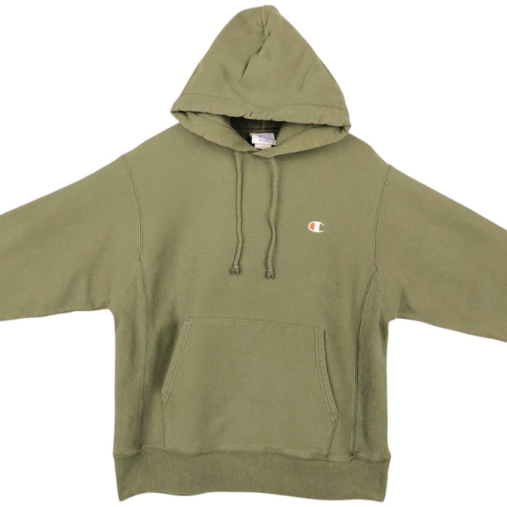 Champion REVERSE WEAVE Reverse Weave Sweat Pullover Hoodie Men's M cotton Khaki type Vintage Second Hand