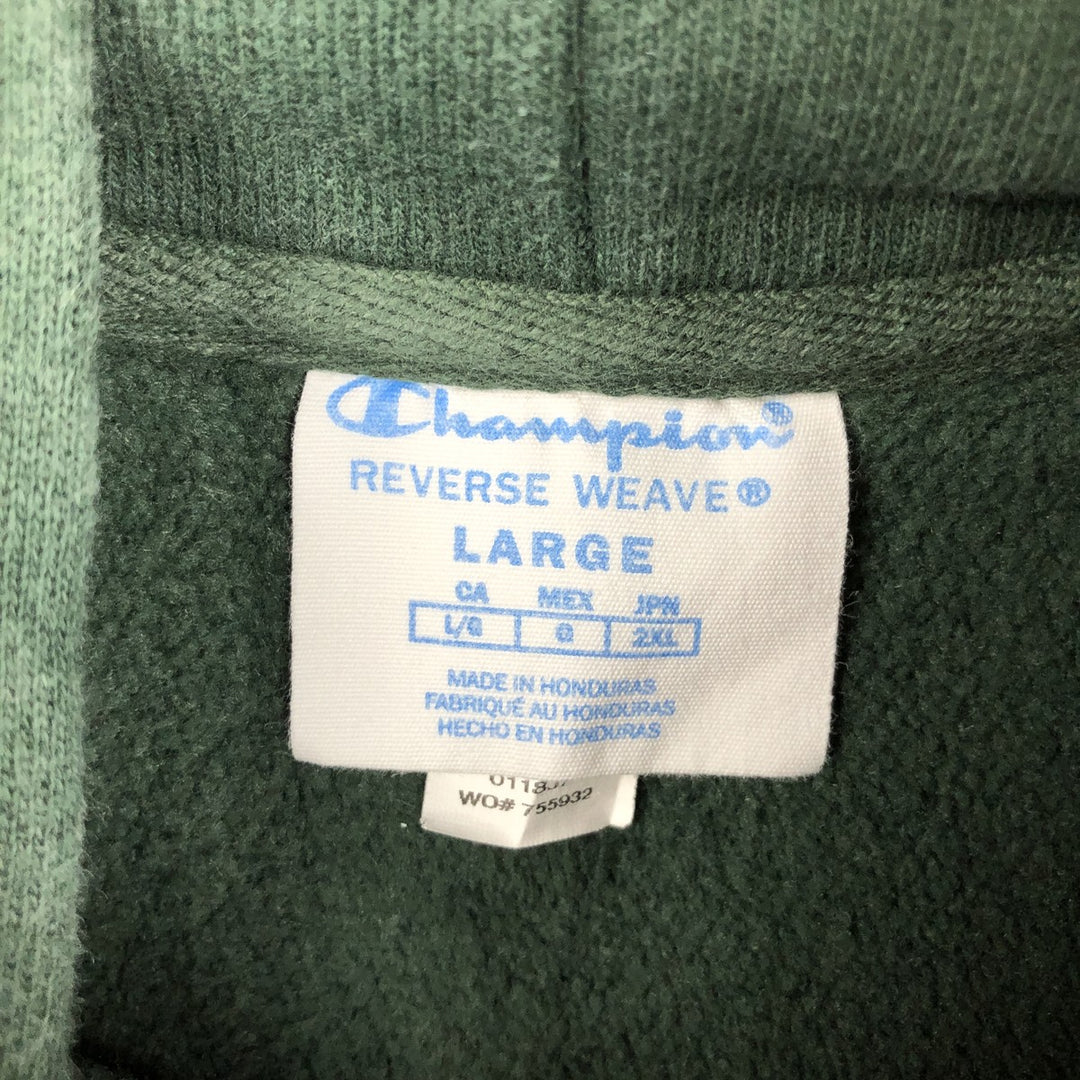 Champion REVERSE WEAVE Reverse Weave Sweat Pullover Hoodie Men's L size cotton green type Vintage Second Hand