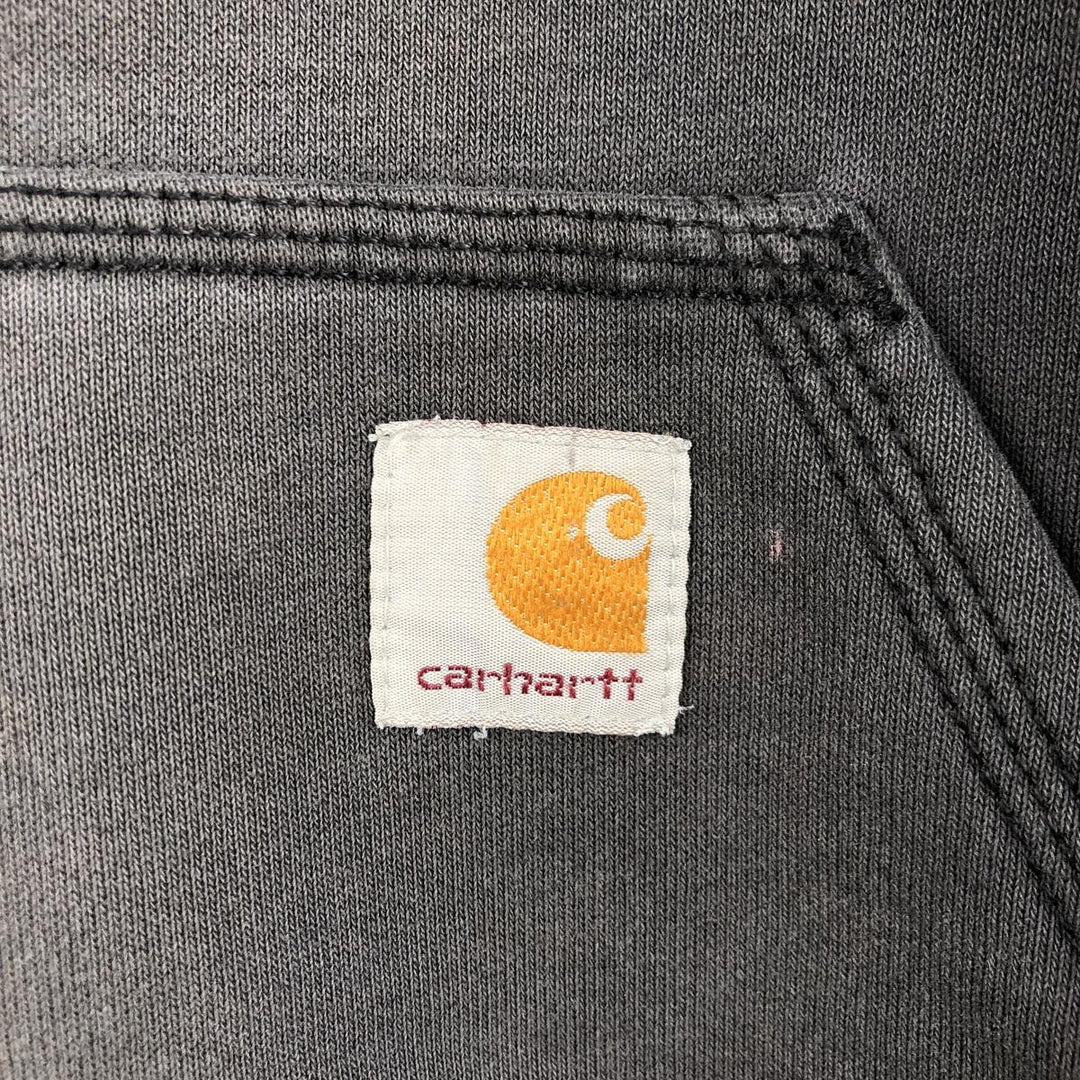 Carhartt Original Fit Half-Zip Hoodie, Men's Size Small cotton black type Vintage Second Hand