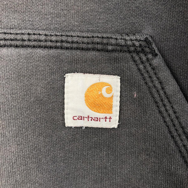 Carhartt Original Fit Half-Zip Hoodie, Men's Size Small cotton black type Vintage Second Hand