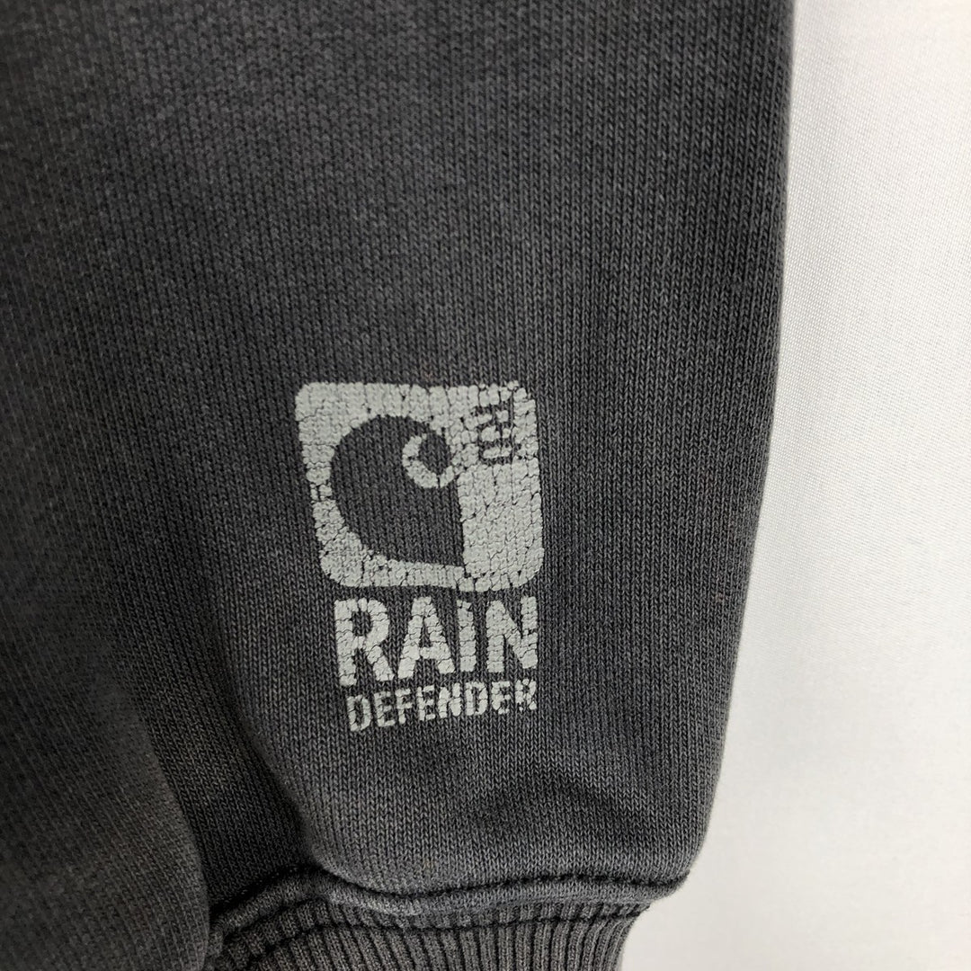 Carhartt Original Fit Half-Zip Hoodie, Men's Size Small cotton black type Vintage Second Hand