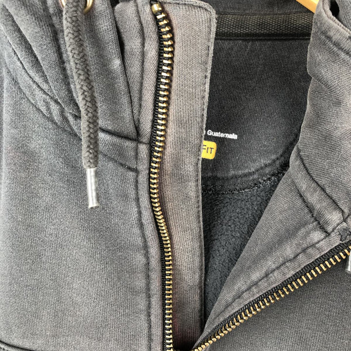 Carhartt Original Fit Half-Zip Hoodie, Men's Size Small cotton black type Vintage Second Hand