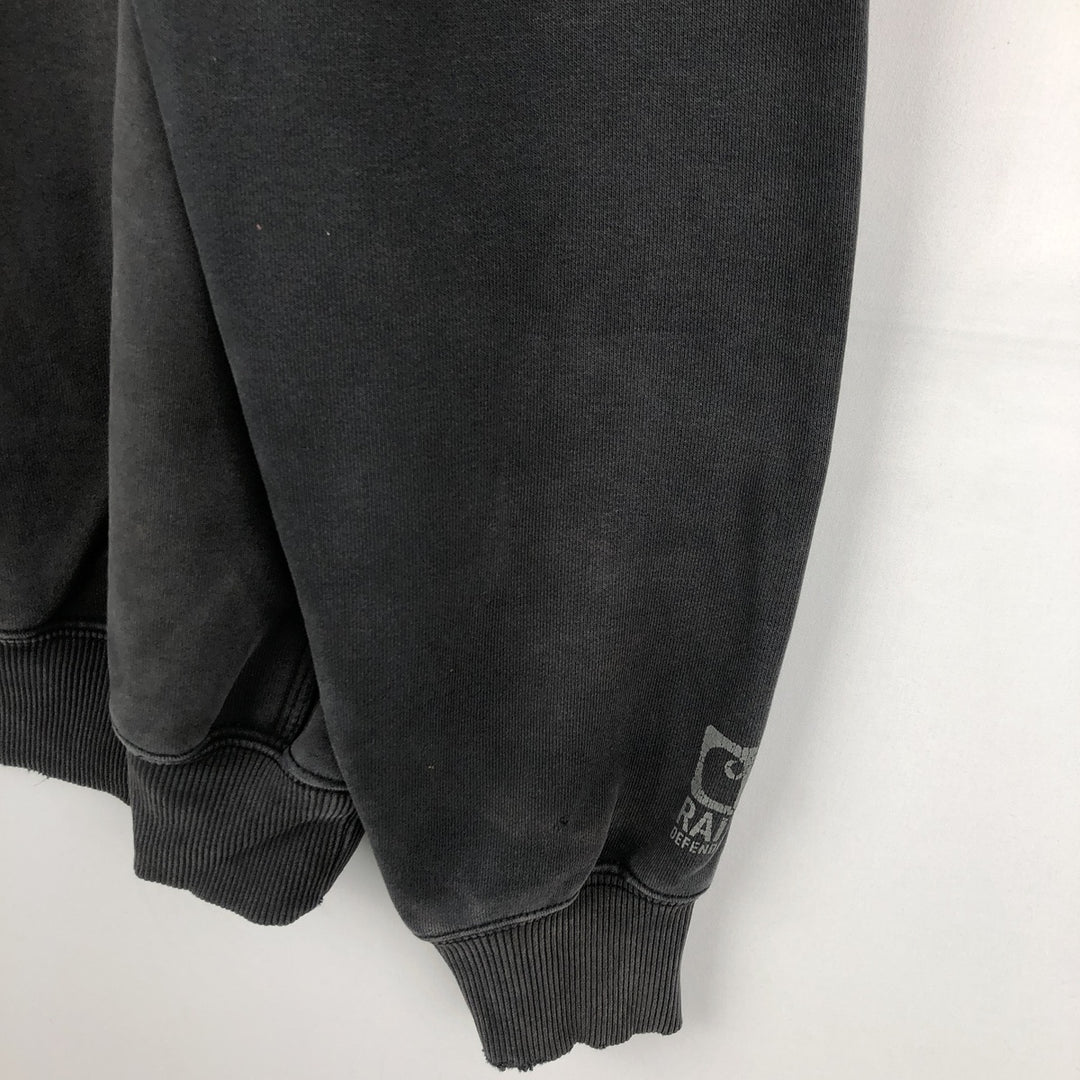 Carhartt Original Fit Half-Zip Hoodie, Men's Size Small cotton black type Vintage Second Hand