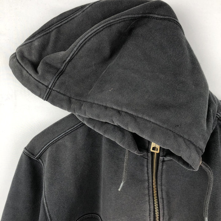 Carhartt Original Fit Half-Zip Hoodie, Men's Size Small cotton black type Vintage Second Hand