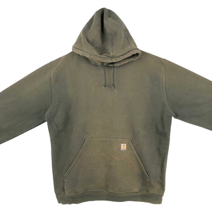 Carhartt Sweat Pullover Hoodie Men's XL Size cotton Khaki type Vintage Second Hand
