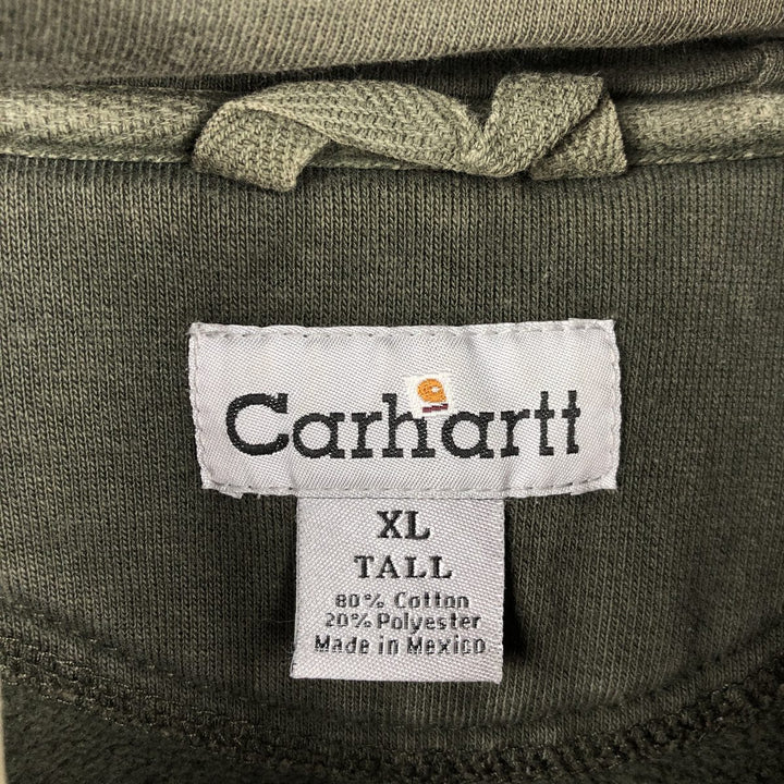 Carhartt Sweat Pullover Hoodie Men's XL Size cotton Khaki type Vintage Second Hand