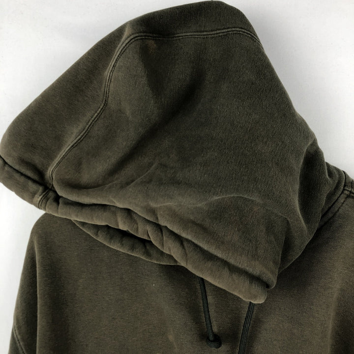 Carhartt Sweat Pullover Hoodie Men's XL Size cotton Khaki type Vintage Second Hand