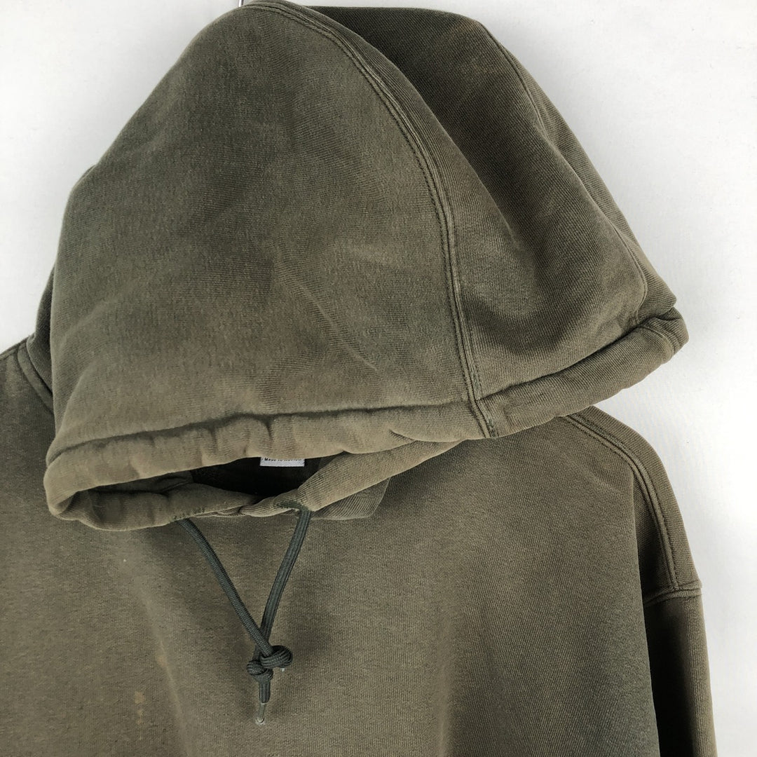 Carhartt Sweat Pullover Hoodie Men's XL Size cotton Khaki type Vintage Second Hand