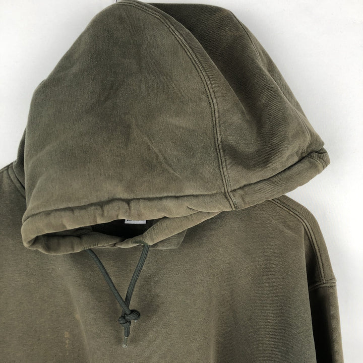 Carhartt Sweat Pullover Hoodie Men's XL Size cotton Khaki type Vintage Second Hand