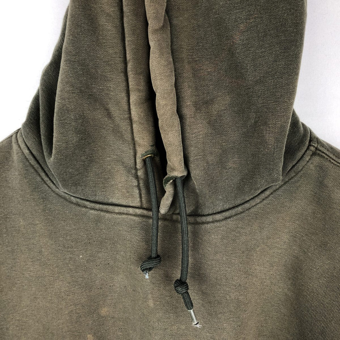Carhartt Sweat Pullover Hoodie Men's XL Size cotton Khaki type Vintage Second Hand