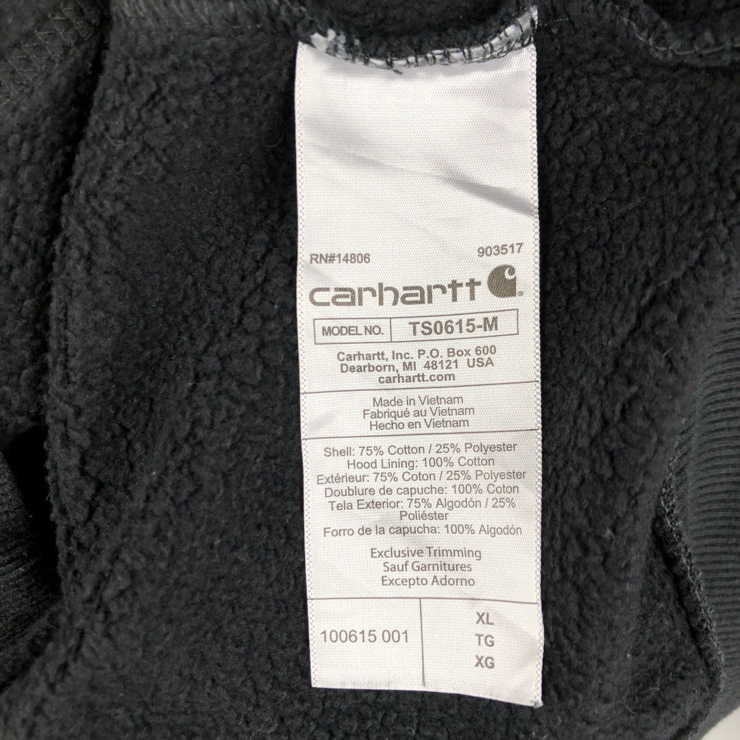 Carhartt Loose Fit Sweat Pullover Hoodie, Men's XL cotton black type Vintage Second Hand