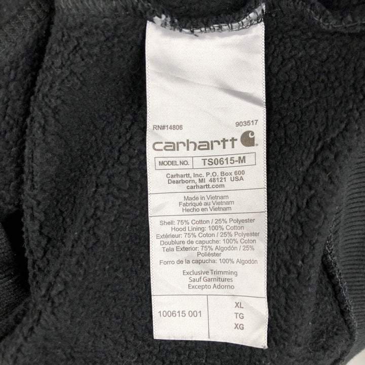 Carhartt Loose Fit Sweat Pullover Hoodie, Men's XL cotton black type Vintage Second Hand