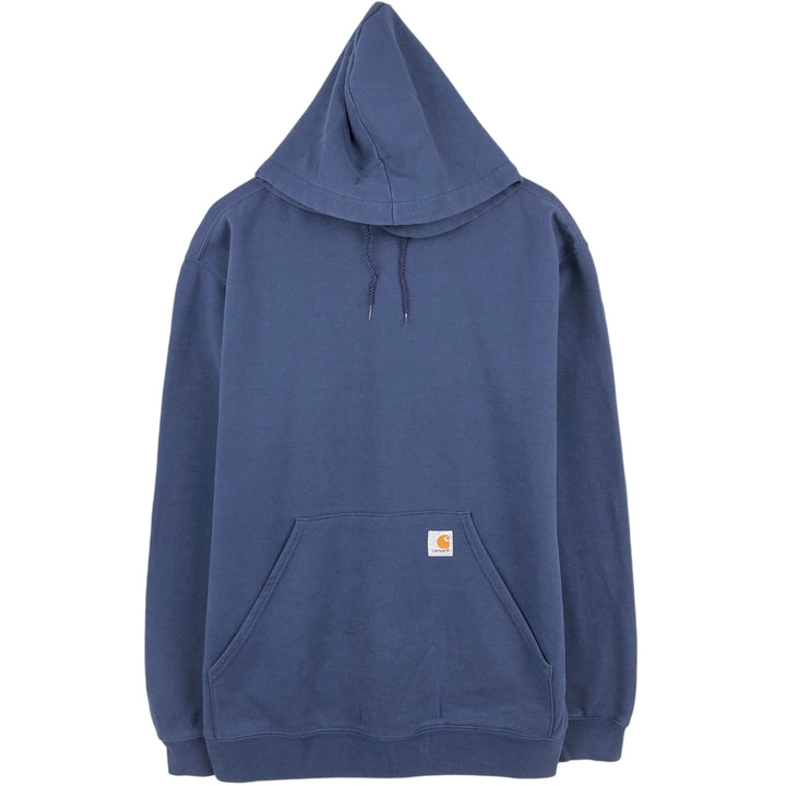 Carhartt Sweat Pullover Hoodie Men's XL Size cotton navy blue type Vintage Second Hand