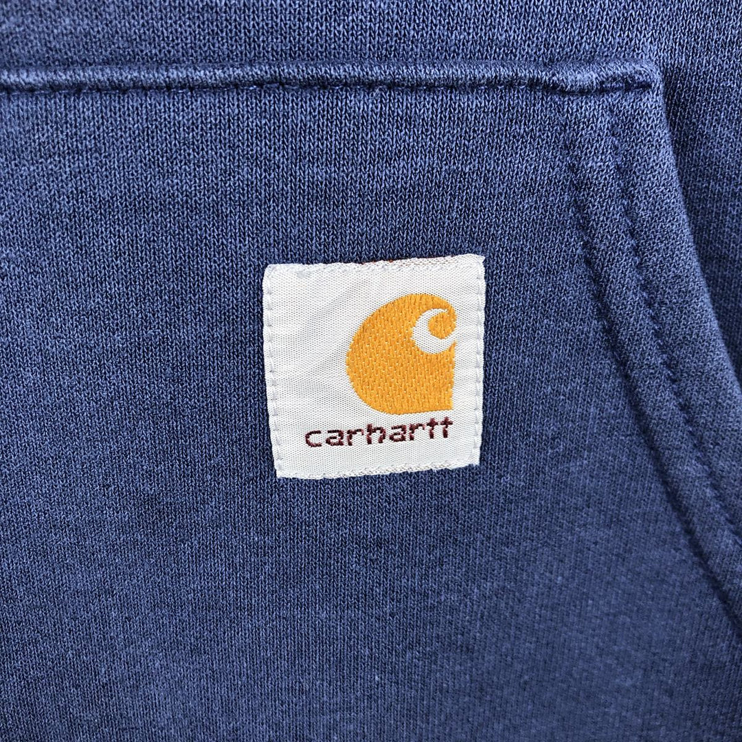 Carhartt Sweat Pullover Hoodie Men's XL Size cotton navy blue type Vintage Second Hand