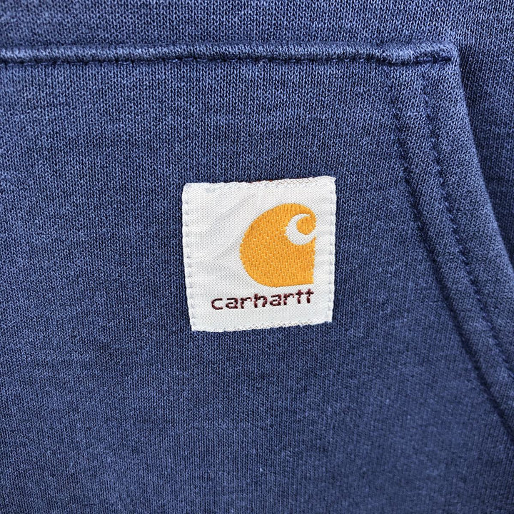 Carhartt Sweat Pullover Hoodie Men's XL Size cotton navy blue type Vintage Second Hand