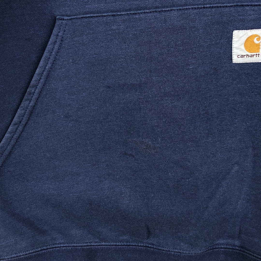 Carhartt Sweat Pullover Hoodie Men's XL Size cotton navy blue type Vintage Second Hand