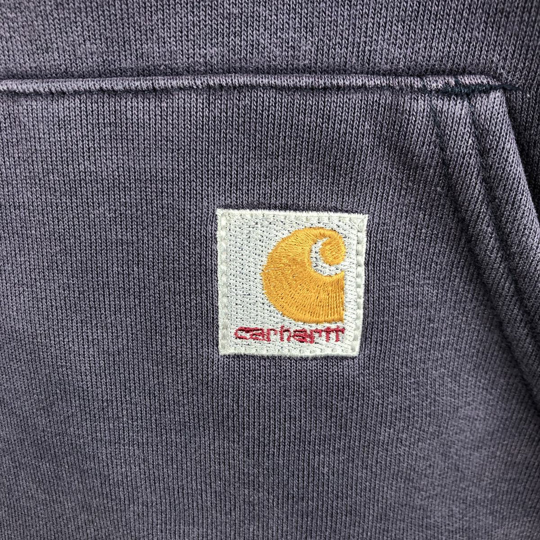 Carhartt Sweat Half-Zip Hoodie, Men's Size XL cotton purple type Vintage Second Hand