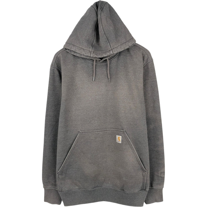 Carhartt ORIGINAL FIT sweatshirt pullover hoodie, men's size L unclear gray type Vintage Second Hand