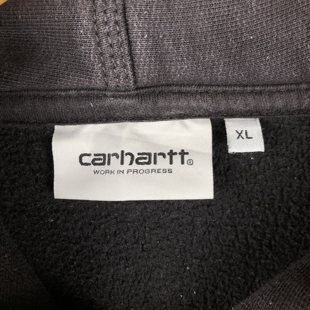 Carhartt WORK IN PROGRESS Sweat Pullover Hoodie, Men's Size XL (approx.) cotton black type Vintage Second Hand