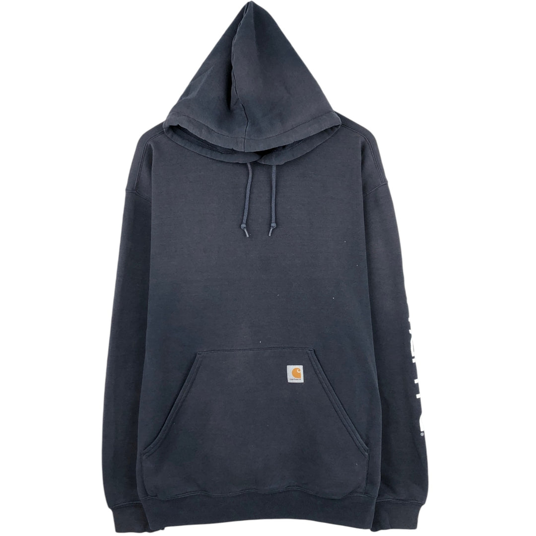 Carhartt Sweat Pullover Hoodie Men's XL Size unclear black type Vintage Second Hand