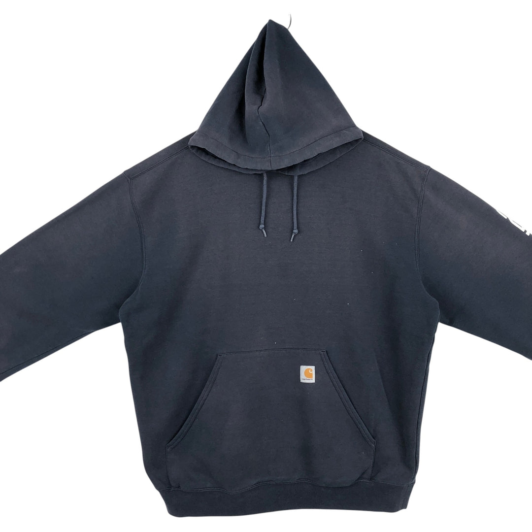 Carhartt Sweat Pullover Hoodie Men's XL Size unclear black type Vintage Second Hand