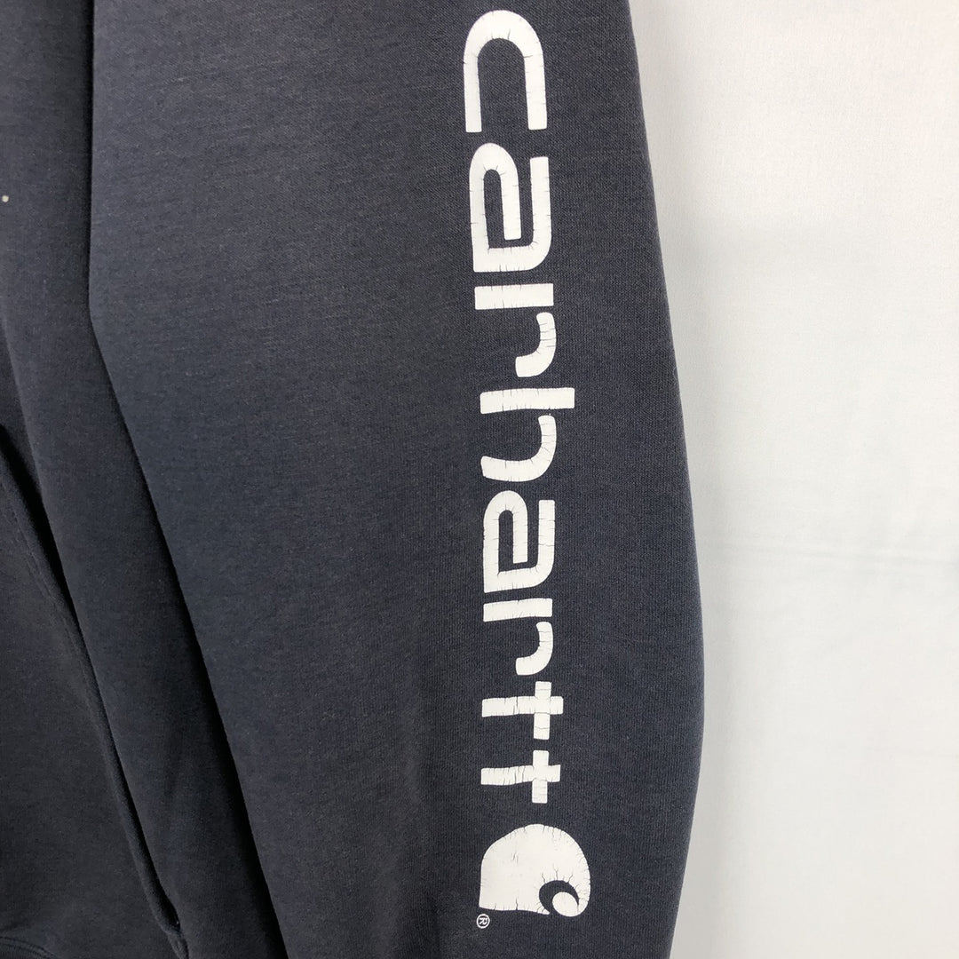 Carhartt Sweat Pullover Hoodie Men's XL Size unclear black type Vintage Second Hand