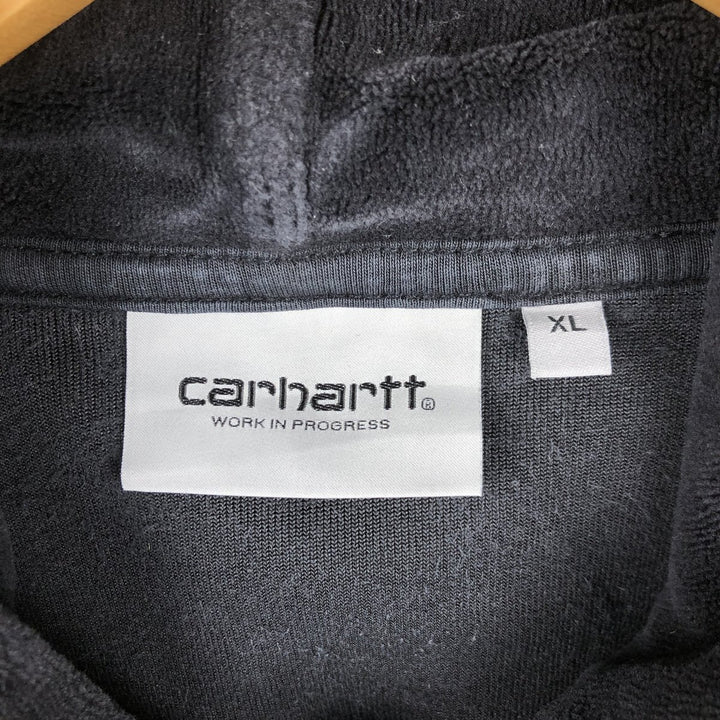Carhartt WORK IN PROGRESS Sweat Pullover Hoodie, Men's Size XL (approx.) cotton black type Vintage Second Hand