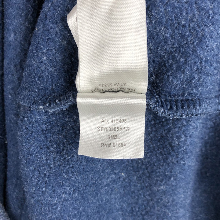 Patagonia 53305SP22 Hemp Hoodie Sweatshirt Half-Button Hoodie Men's XXL equivalent polyester navy blue type Vintage Second Hand