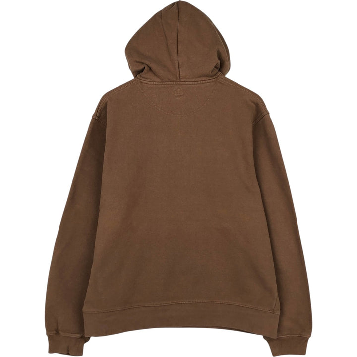 90'S Timberland sweatshirt pullover hoodie, men's size M equivalent, vintage. cotton brown type Vintage Second Hand