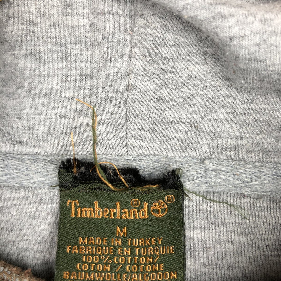 90'S Timberland sweatshirt pullover hoodie, men's size M equivalent, vintage. cotton brown type Vintage Second Hand