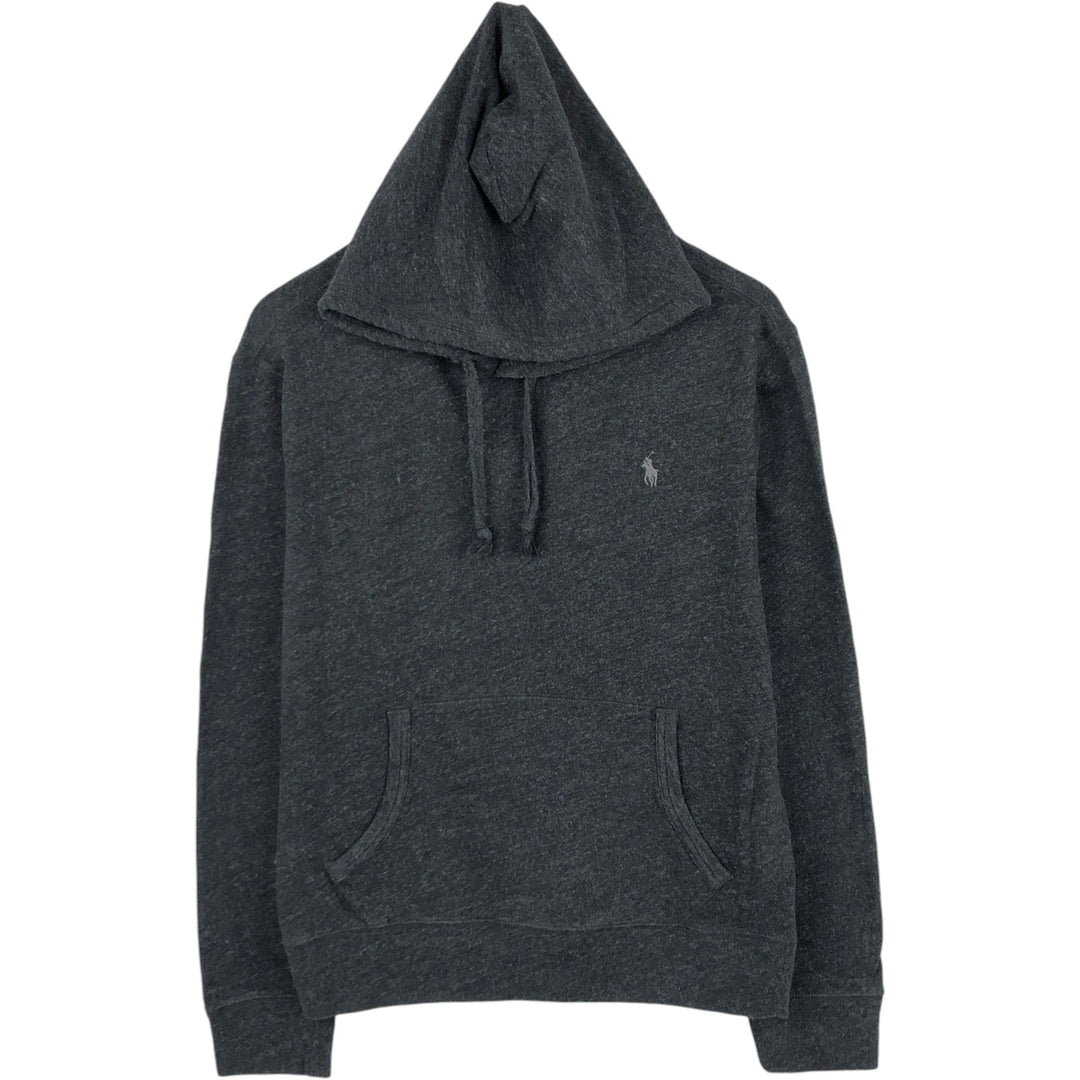 Ralph Lauren POLO RALPH LAUREN sweatshirt pullover hoodie, men's size L cotton black type Vintage Second Hand