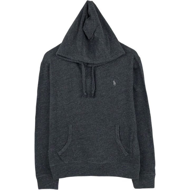 Ralph Lauren POLO RALPH LAUREN sweatshirt pullover hoodie, men's size L cotton black type Vintage Second Hand