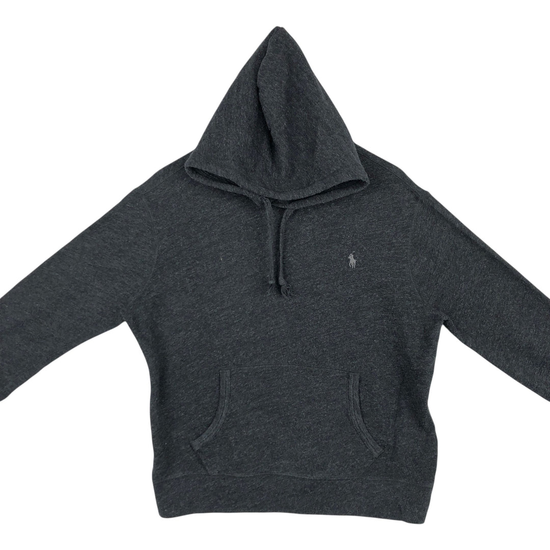 Ralph Lauren POLO RALPH LAUREN sweatshirt pullover hoodie, men's size L cotton black type Vintage Second Hand