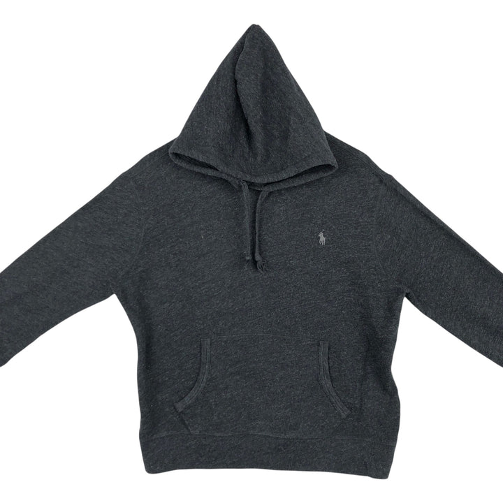 Ralph Lauren POLO RALPH LAUREN sweatshirt pullover hoodie, men's size L cotton black type Vintage Second Hand